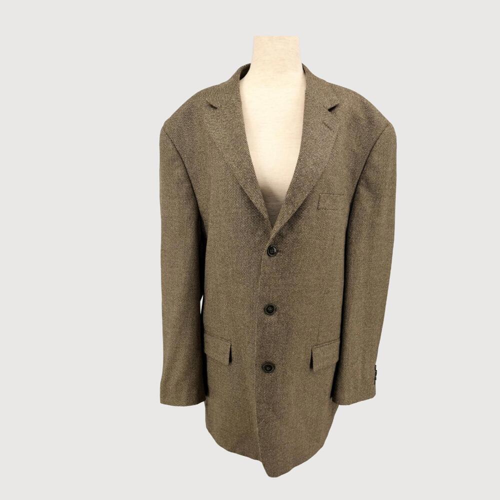 Michael Kors Tweed Sport Coat Lambswool Brown 44R